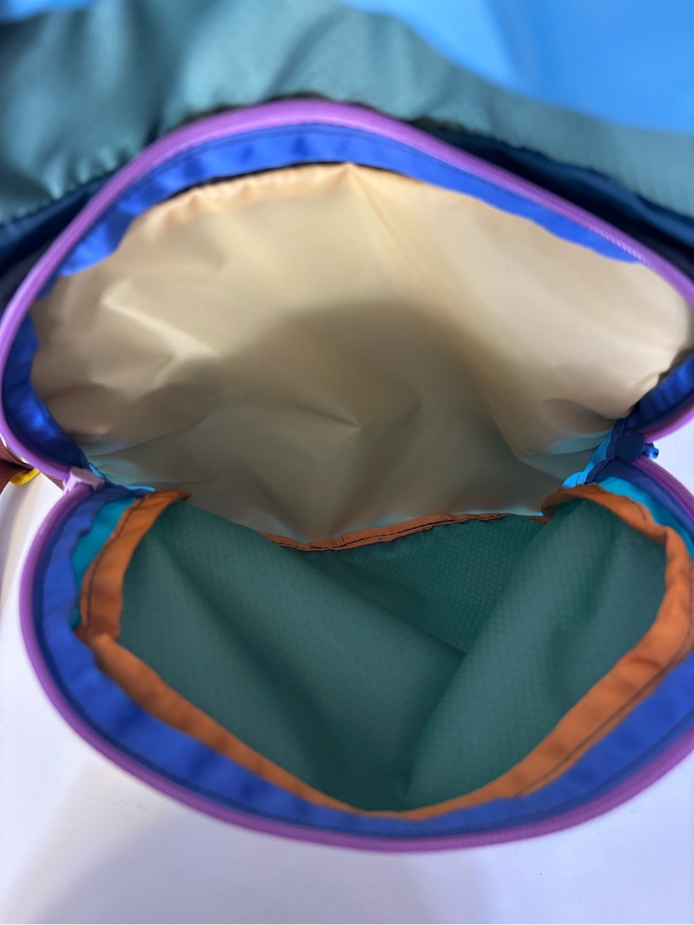 cotopaxi Colorblock Daypack - Light Blue, Olive, Teal, Pink NWOT - Picture 7 of 9
